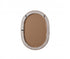 Elegant Lighting Marlowe Oval Cornhusk Mirror 30x42 Inch in Linen White Model: MR4C3042LN