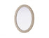 Elegant Lighting Marlowe Oval Cornhusk Mirror 36x42 Inch in Linen White Model: MR4C3642LN