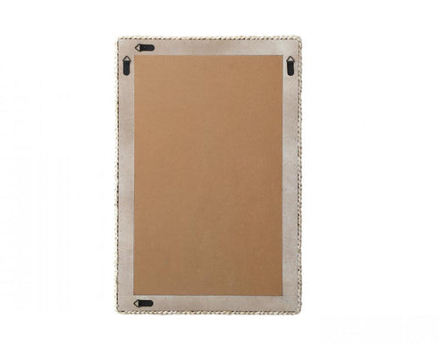 Elegant Lighting Marlowe Rectangle Cornhusk Mirror 24x36 Inch in Linen White Model: MR4A2436LN