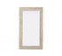 Elegant Lighting Marlowe Rectangle Cornhusk Mirror 24x42 Inch in Linen White Model: MR4A2442LN