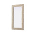 Elegant Lighting Marlowe Rectangle Cornhusk Mirror 24x42 Inch in Linen White Model: MR4A2442LN