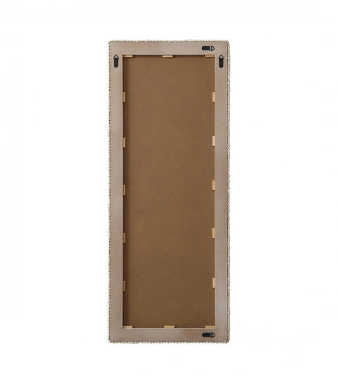 Elegant Lighting Marlowe Rectangle Cornhusk Mirror 24x60 Inch in Linen White Model: MR4A2460LN