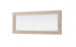 Elegant Lighting Marlowe Rectangle Cornhusk Mirror 24x60 Inch in Linen White Model: MR4A2460LN