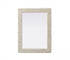 Elegant Lighting Marlowe Rectangle Cornhusk Mirror 27x36 Inch in Linen White Model: MR4A2736LN