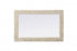Elegant Lighting Marlowe Rectangle Cornhusk Mirror 27x42 Inch in Linen White Model: MR4A2742LN