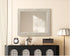 Elegant Lighting Marlowe Rectangle Cornhusk Mirror 30x36 Inch in Linen White Model: MR4A3036LN