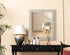 Elegant Lighting Marlowe Rectangle Cornhusk Mirror 30x36 Inch in Linen White Model: MR4A3036LN