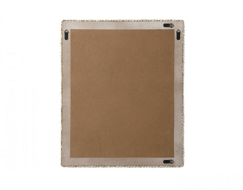 Elegant Lighting Marlowe Rectangle Cornhusk Mirror 30x36 Inch in Linen White Model: MR4A3036LN