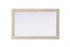 Elegant Lighting Marlowe Rectangle Cornhusk Mirror 35x55 Inch in Linen White Model: MR4A3555LN