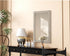 Elegant Lighting Marlowe Rectangle Cornhusk Mirror 35x55 Inch in Linen White Model: MR4A3555LN