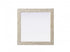 Elegant Lighting Marlowe Rectangle Cornhusk Mirror 36x36 Inch in Linen White Model: MR4A3636LN