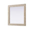 Elegant Lighting Marlowe Rectangle Cornhusk Mirror 36x36 Inch in Linen White Model: MR4A3636LN