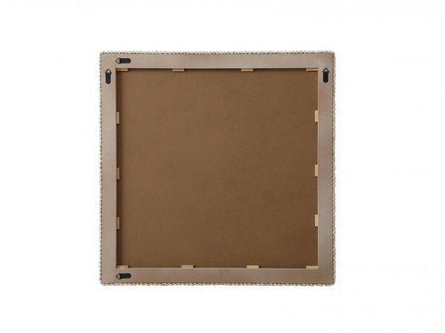Elegant Lighting Marlowe Rectangle Cornhusk Mirror 40x40 Inch in Linen White Model: MR4A4040LN