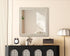 Elegant Lighting Marlowe Rectangle Cornhusk Mirror 40x40 Inch in Linen White Model: MR4A4040LN