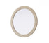Elegant Lighting Marlowe Round Cornhusk Mirror 42x42 Inch in Linen White Model: MR4B42LN