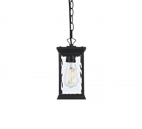 Elegant Lighting Mascher 7 inch Outdoor Pendant in Black Model: OD336H11BK