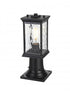 Elegant Lighting Mascher 7 inch Outdoor Pendant in Black Model: OD336P14BK