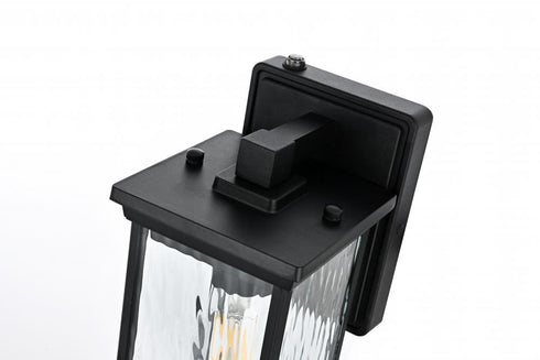 Elegant Lighting Mascher 7 inch Outdoor Pendant in Black Model: OD336W11BK