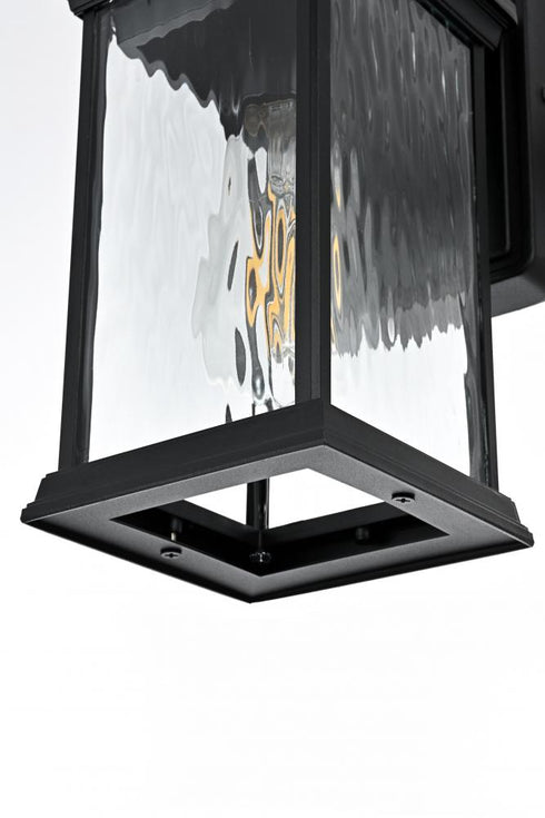 Elegant Lighting Mascher 7 inch Outdoor Pendant in Black Model: OD336W11BK