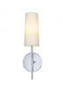 Elegant Lighting Mel 5 inch Wall Sconce in Chrome in Chrome and White Finish Model: LD6004W5C