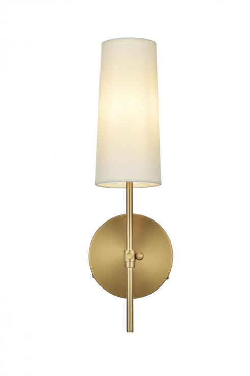 Elegant Lighting Mel 5 inch Wall Sconce in Chrome in Chrome and White Finish Model: LD6004W5C