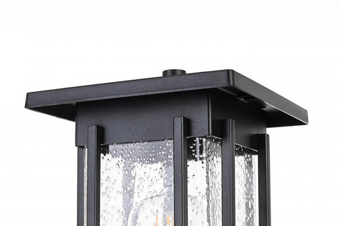 Elegant Lighting Melvale 7 inch Outdoor Pendant in Black Model: OD322P16BK
