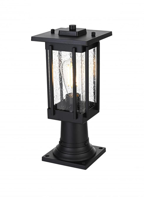 Elegant Lighting Melvale 7 inch Outdoor Pendant in Black Model: OD322P16BK