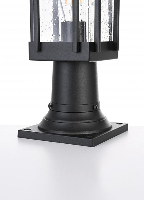 Elegant Lighting Melvale 7 inch Outdoor Pendant in Black Model: OD322P16BK