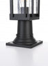 Elegant Lighting Melvale 7 inch Outdoor Pendant in Black Model: OD322P16BK