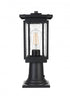 Elegant Lighting Melvale 7 inch Outdoor Pendant in Black Model: OD322P16BK