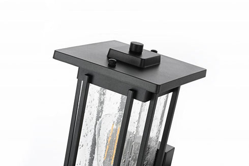 Elegant Lighting Melvale 7 inch Outdoor Pendant in Black Model: OD322W13BK