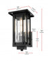 Elegant Lighting Melvale 7 inch Outdoor Pendant in Black Model: OD322W13BK