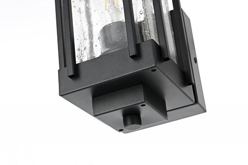 Elegant Lighting Melvale 7 inch Outdoor Pendant in Black Model: OD322W13BK