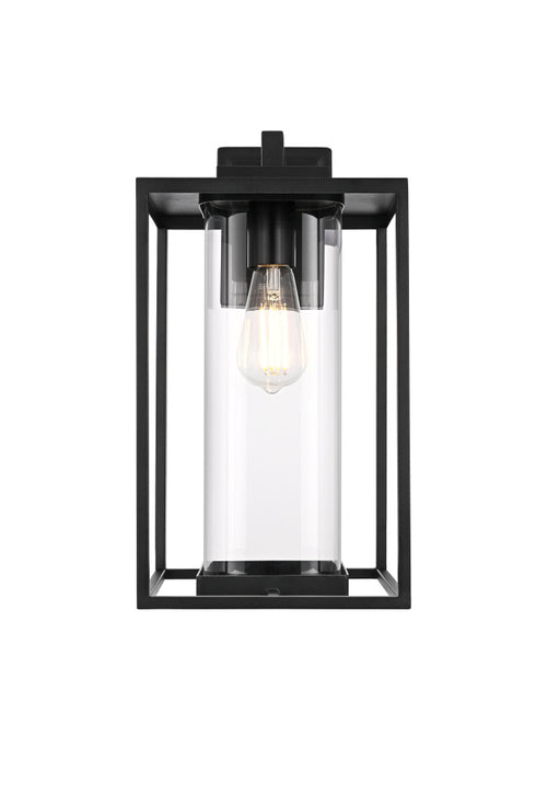 Elegant Lighting Memphis 1 Light Wall sconce W8.5 Inch E10.5 Inch H17 Inch L1 in Black (1Box) Model: OD310W17BK