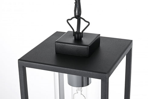 Elegant Lighting Memphis 7 inch Outdoor Pendant in Black Model: OD310H13BK