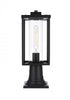 Elegant Lighting Memphis 7 inch Outdoor Pendant in Black Model: OD310P17BK