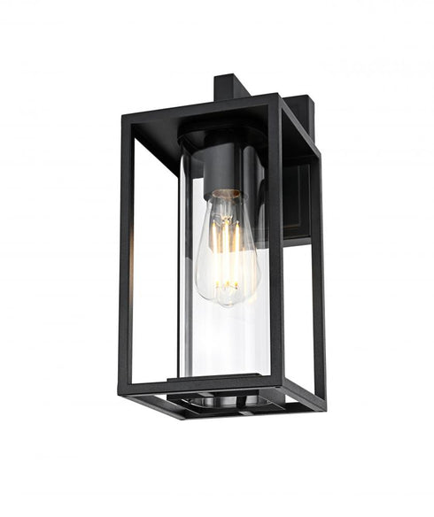 Elegant Lighting Memphis 7 inch Outdoor Pendant in Black Model: OD310W14BK