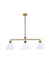 Elegant Lighting Mera 3 lights black pendant in Black and Clear Finish Model: LD2502BK