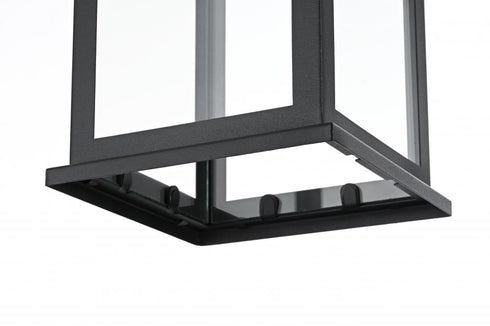 Elegant Lighting Mercer 7 inch Outdoor Pendant in Black Model: OD313H14BK
