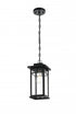 Elegant Lighting Mercer 7 inch Outdoor Pendant in Black Model: OD313H14BK