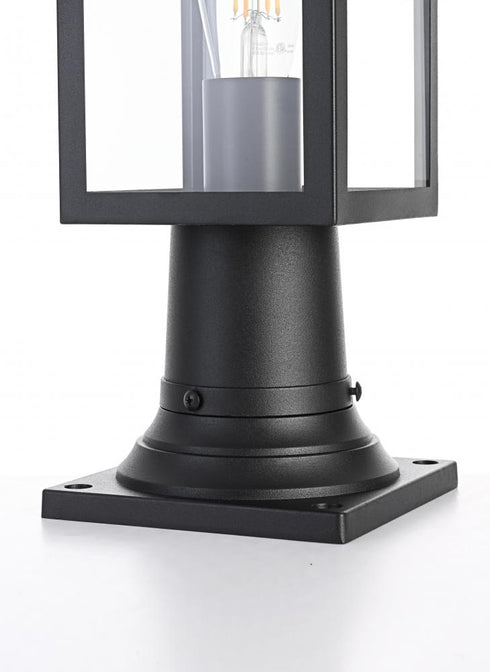 Elegant Lighting Mercer 7 inch Outdoor Pendant in Black Model: OD313P18BK