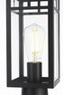 Elegant Lighting Mercer 7 inch Outdoor Pendant in Black Model: OD313P18BK