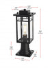 Elegant Lighting Mercer 7 inch Outdoor Pendant in Black Model: OD313P18BK