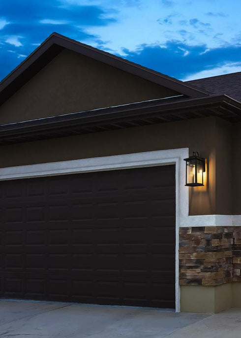 Elegant Lighting Mercer 7 inch Outdoor Pendant in Black Model: OD313W16BK