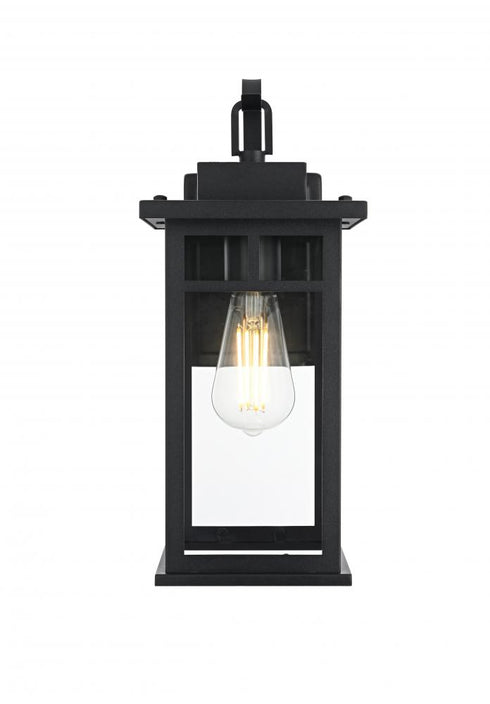 Elegant Lighting Mercer 7 inch Outdoor Pendant in Black Model: OD313W16BK