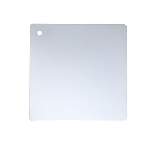Elegant Lighting Metal Finsh Sample Metal Finish Sample in Chrome 6x6 Model: MTL-200-C-6
