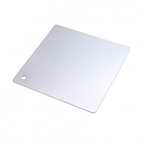 Elegant Lighting Metal Finsh Sample Metal Finish Sample in Chrome 6x6 Model: MTL-200-C-6