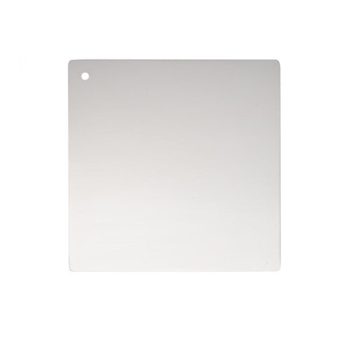 Elegant Lighting Metal Finsh Sample Metal Finish Sample in Polished Nickel 6x6 Model: MTL-201-PN-6