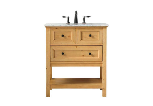 Elegant Lighting Metropolis 30 in. Single bathroom vanity set in Black Model: VF27030BK