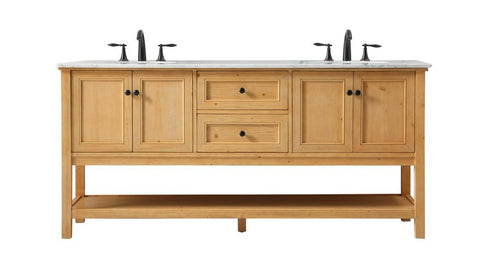 Elegant Lighting Metropolis 72 in. double sink bathroom vanity set in Black Model: VF27072BK